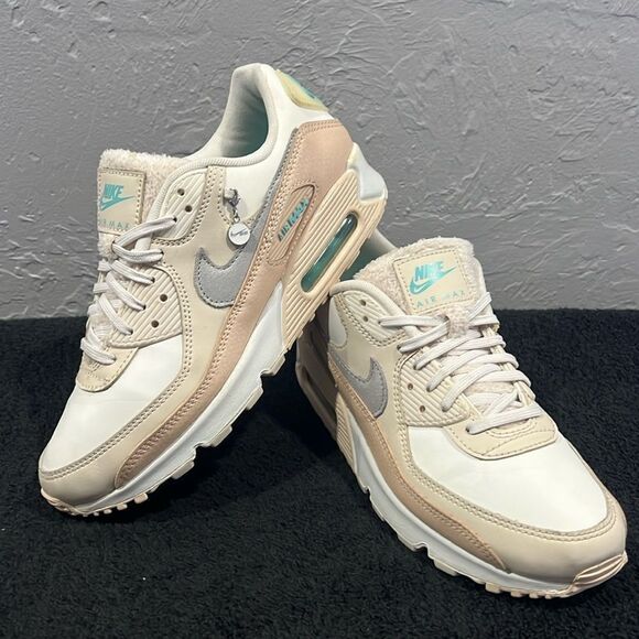 🔥 NIKE AirMax 90 Running Casual Sneaker Shoes Women Sz 8.5 - Pastel Colors - EU - Picture 1 of 16